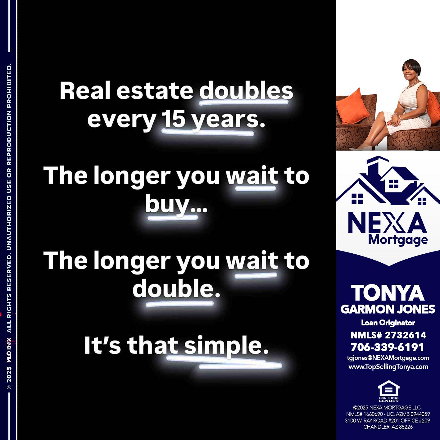 REAL ESTATE - Tonya Garmon Jones -Loan Originator REAL ESTATE - Tonya Garmon Jones -Loan Originator