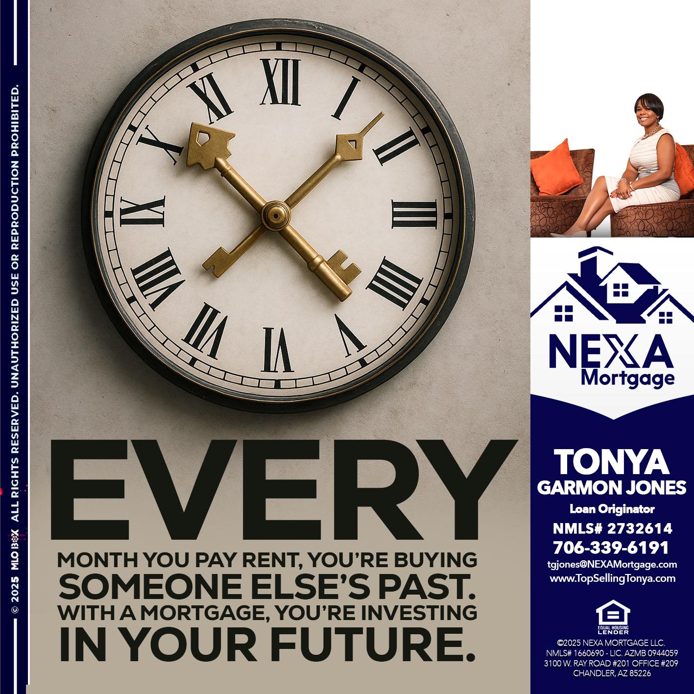 EVERY MONTH - Tonya Garmon Jones -Loan Originator