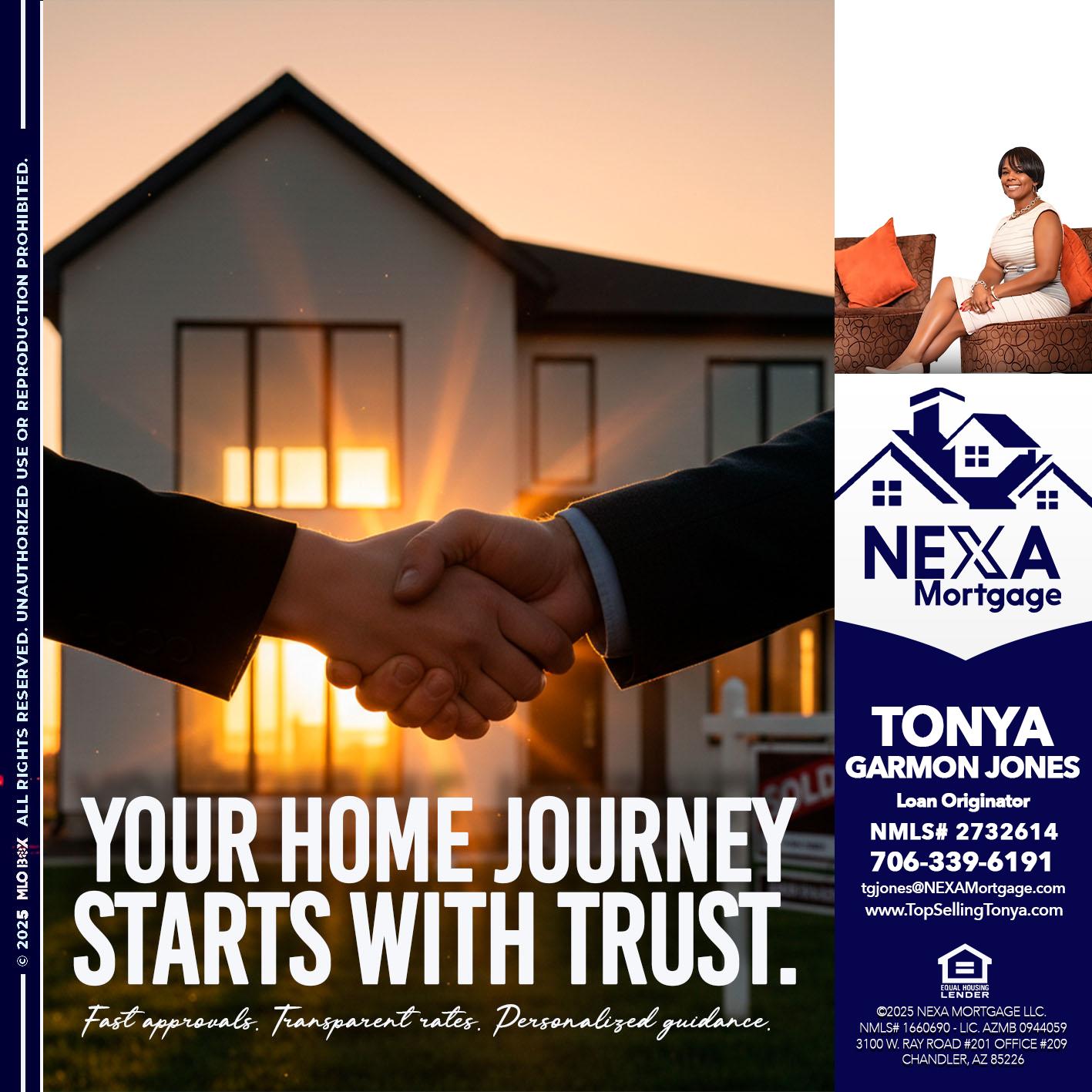 your home - Tonya Garmon Jones -Loan Originator