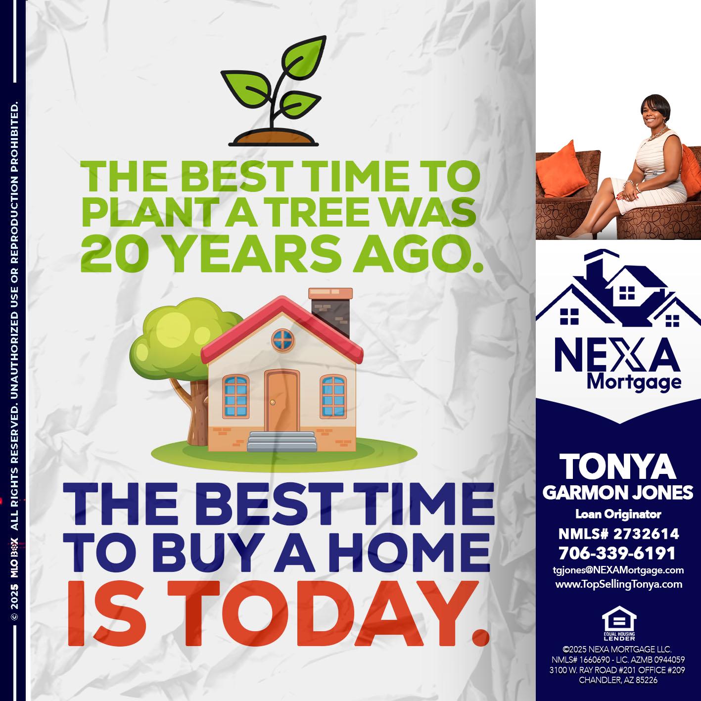 BEST TIME TO - Tonya Garmon Jones -Loan Originator