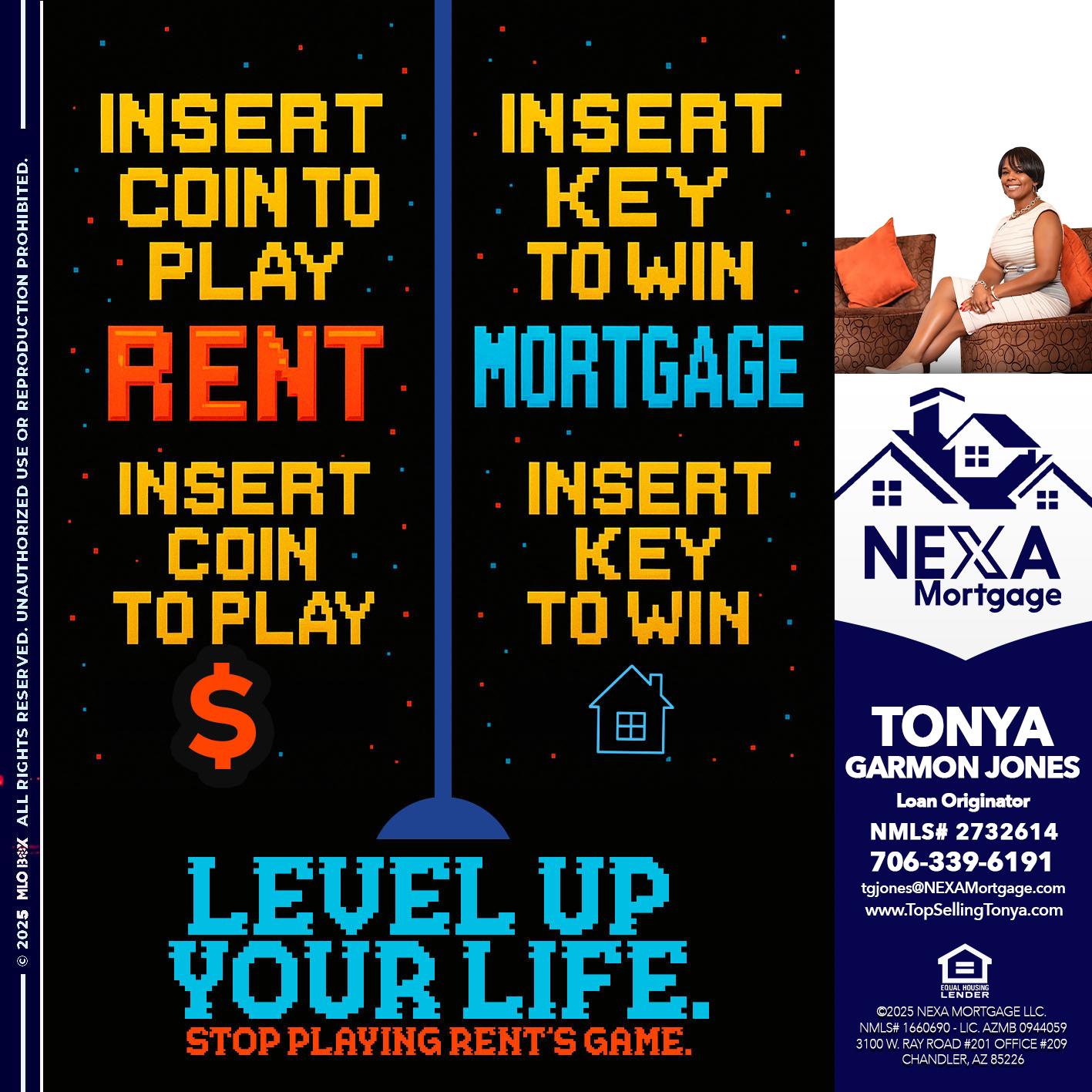 INSERT COIN - Tonya Garmon Jones -Loan Originator