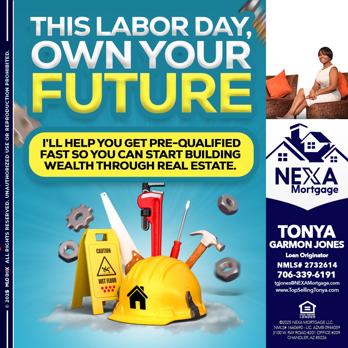 LABOR DAY - Tonya Garmon Jones -Loan Originator