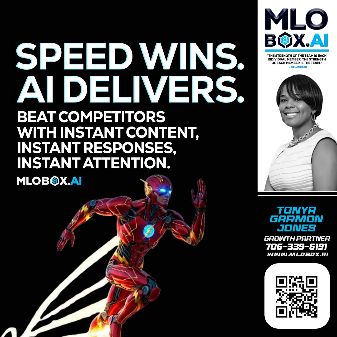 SPEED WINS - Tonya Garmon Jones -Loan Originator