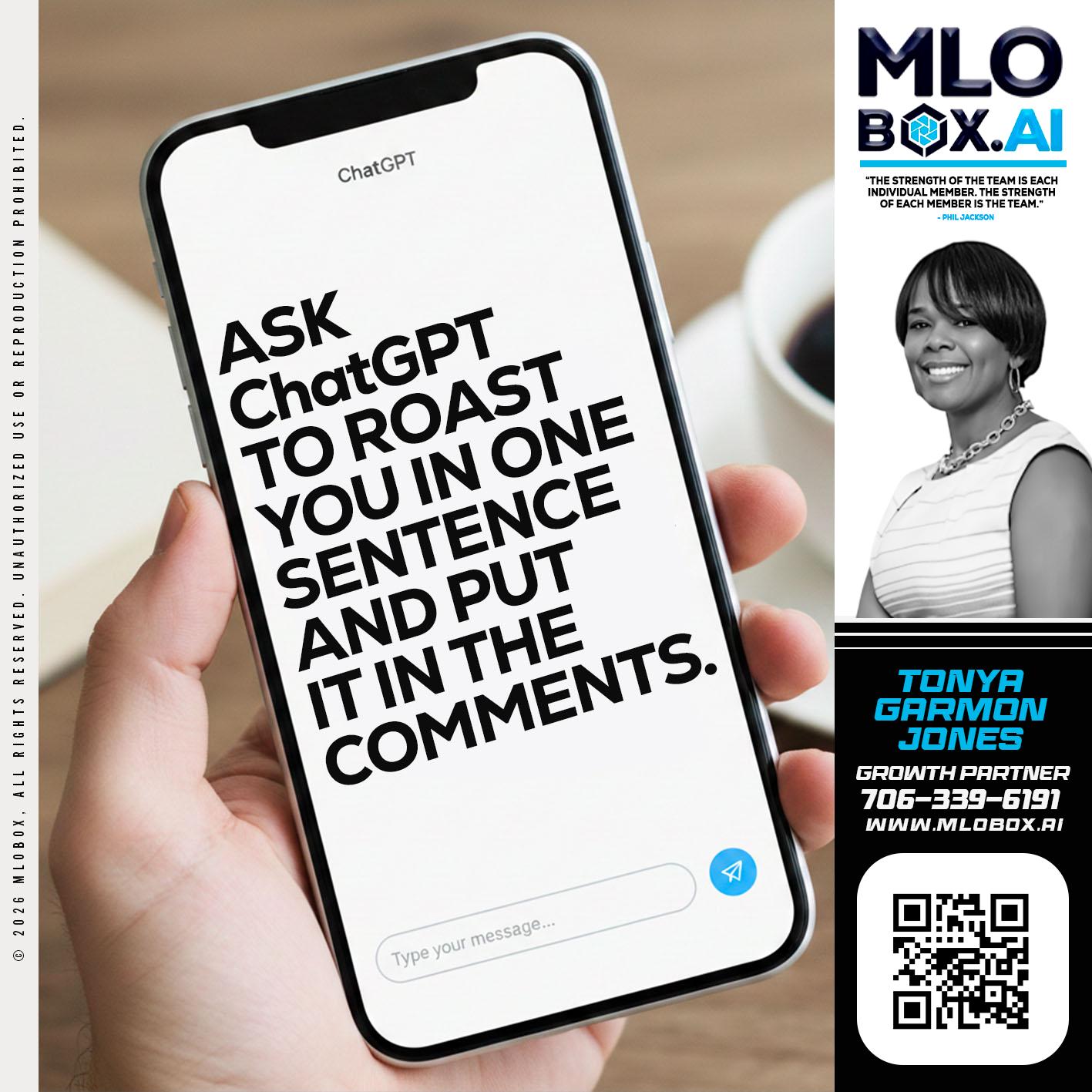 ASK CHAT GPT - Tonya Garmon Jones -Loan Originator