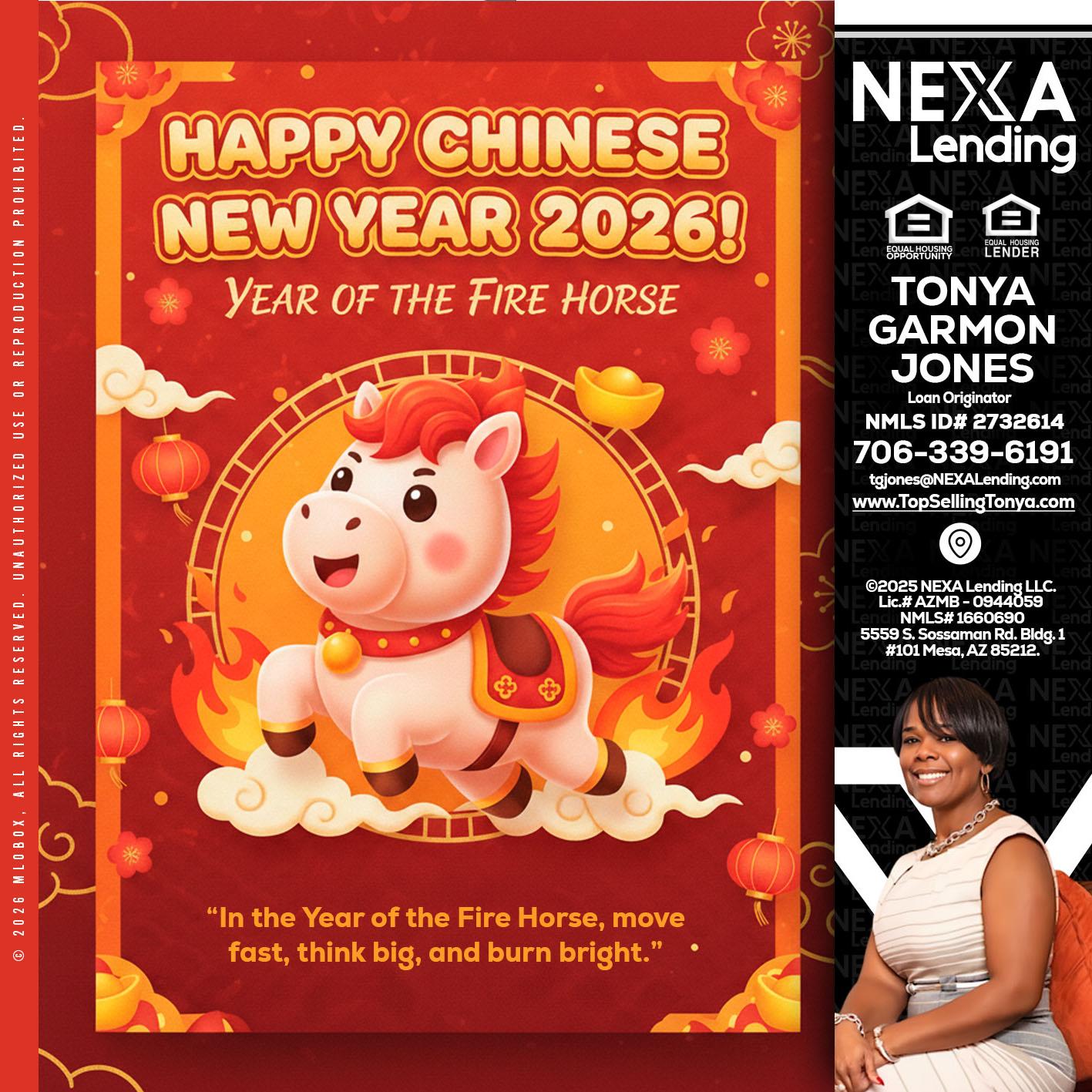 happy Chinese new year - Tonya Garmon Jones -Loan Originator