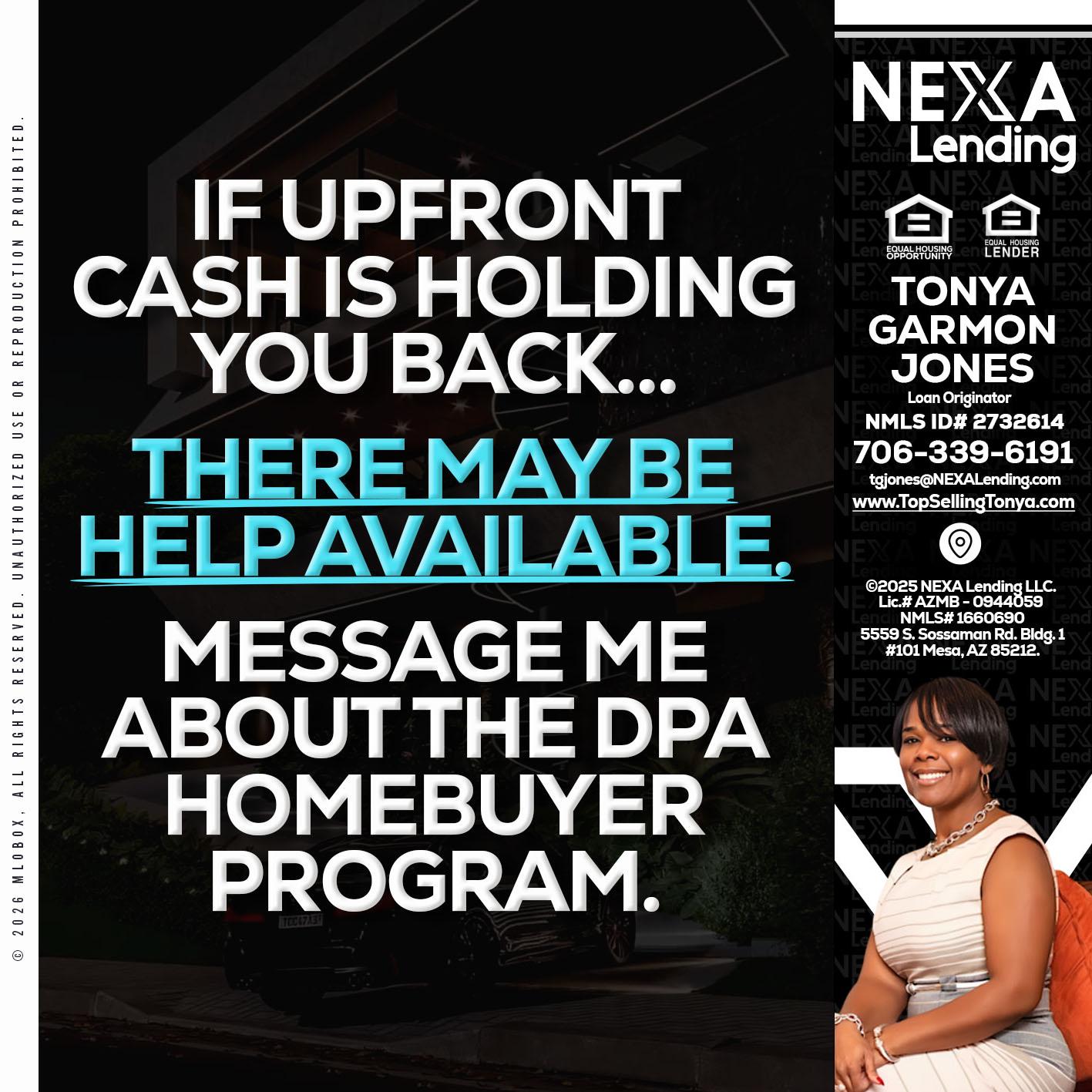 IF UPFRONT - Tonya Garmon Jones -Loan Originator