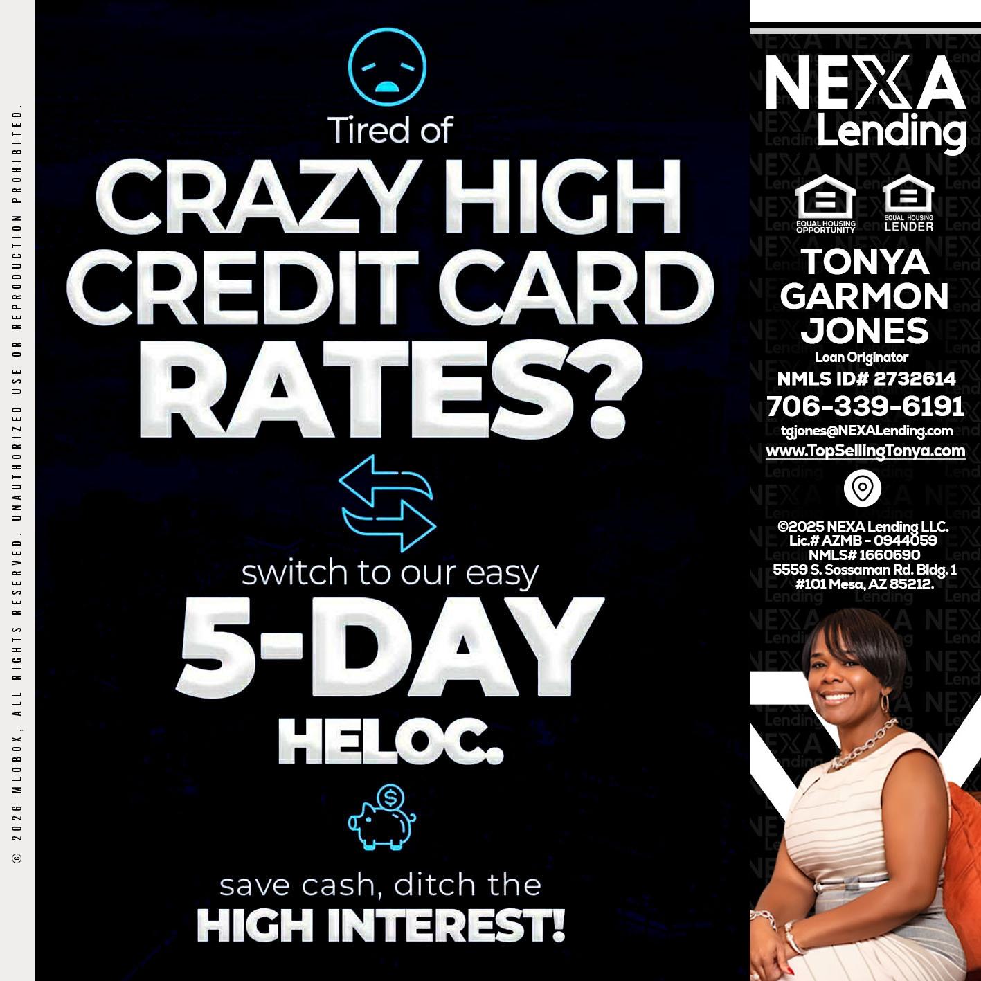 CRAZY HIGH - Tonya Garmon Jones -Loan Originator