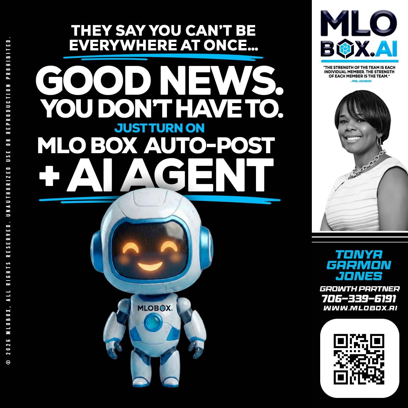 GOOD NEWS - Tonya Garmon Jones -Loan Originator