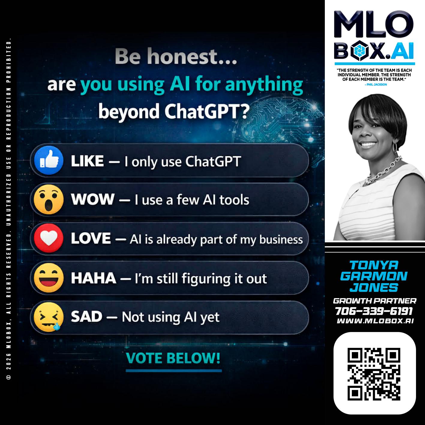 BE HONEST - Tonya Garmon Jones -Loan Originator