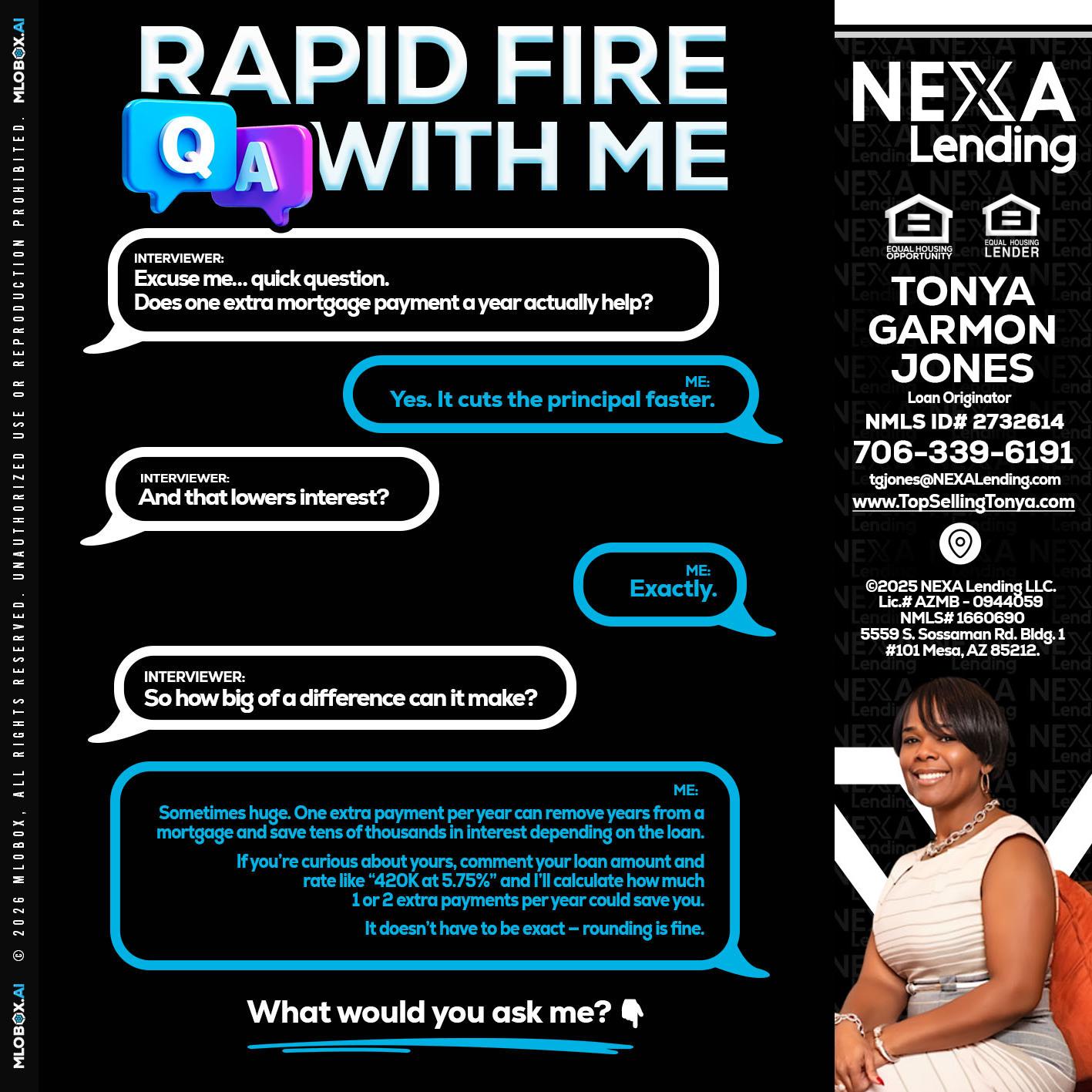 RAPID Q&A - Tonya Garmon Jones -Loan Originator