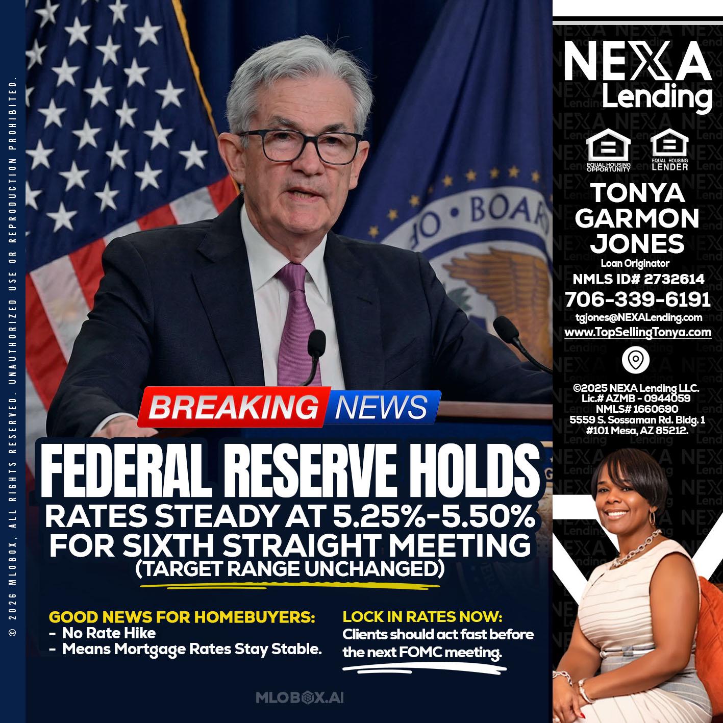 federal reserve - Tonya Garmon Jones -Loan Originator