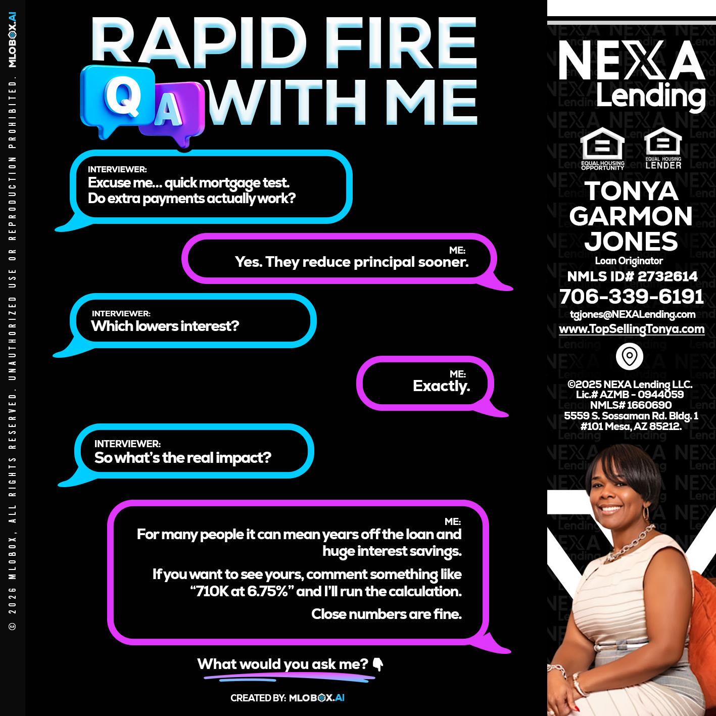 RAPID QA - Tonya Garmon Jones -Loan Originator