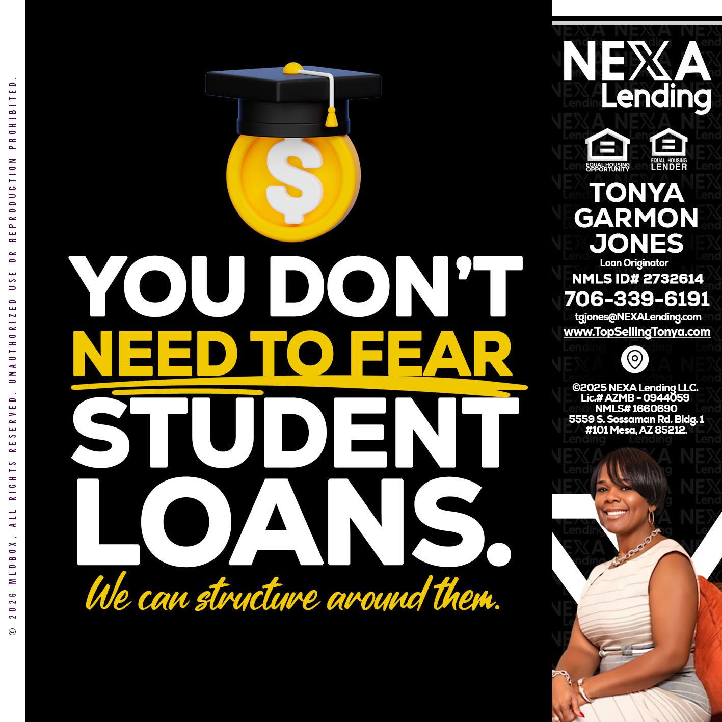 YOU DONT NEED - Tonya Garmon Jones -Loan Originator