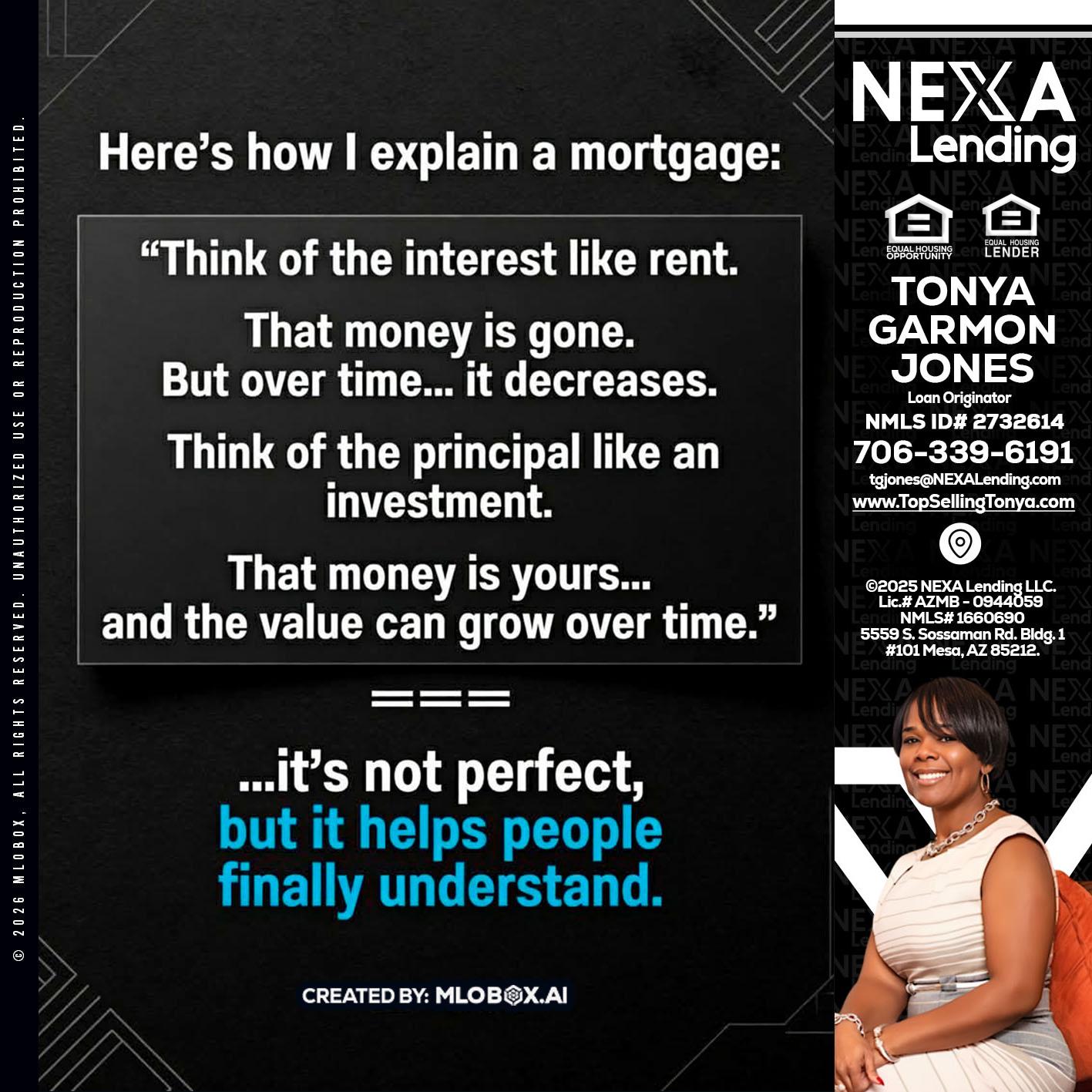 HERES NOW - Tonya Garmon Jones -Loan Originator