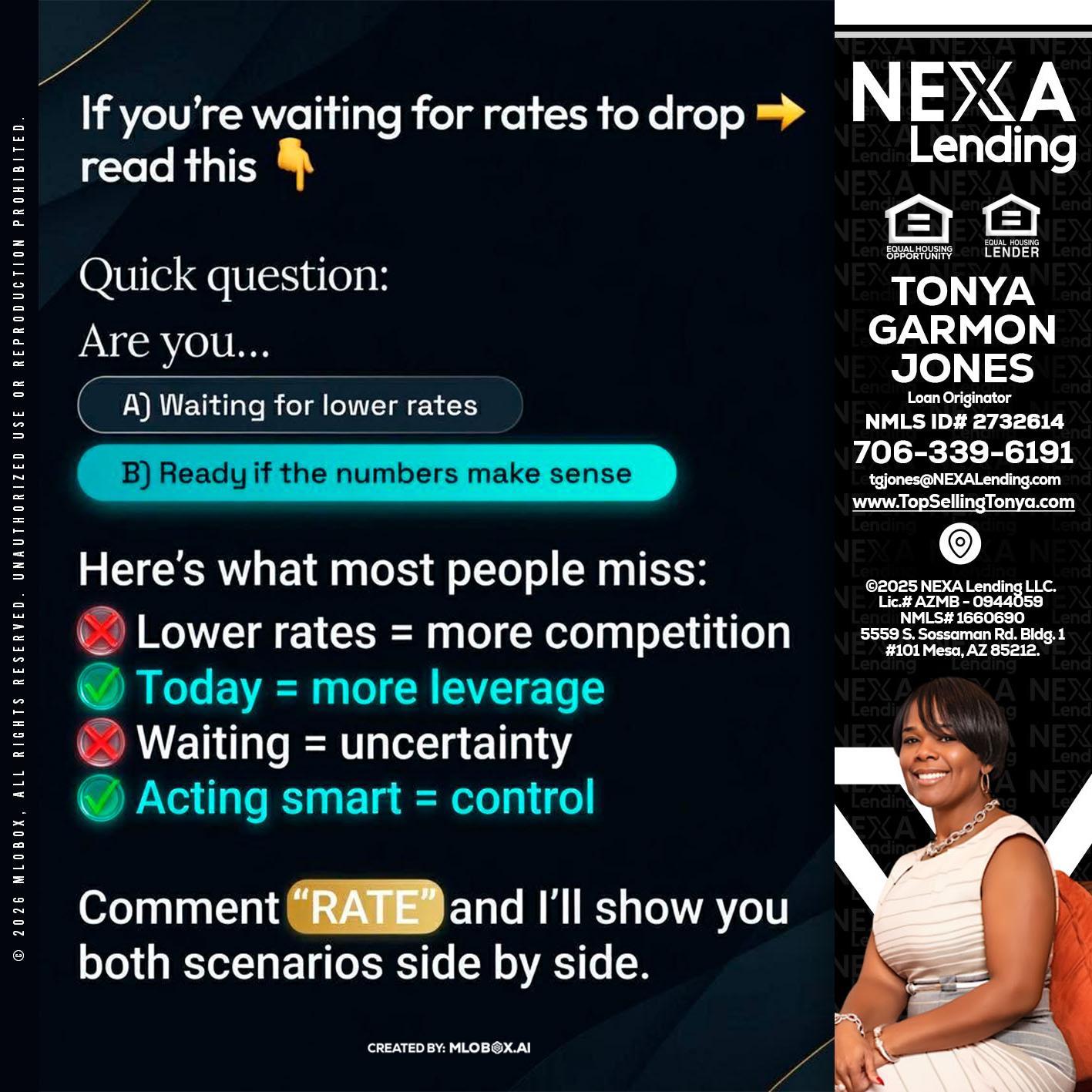 IF YOU ARE - Tonya Garmon Jones -Loan Originator